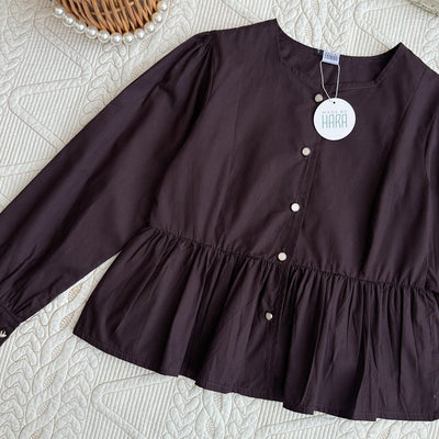 CHLOE BLOUSE PLAIN - HARASKIRT