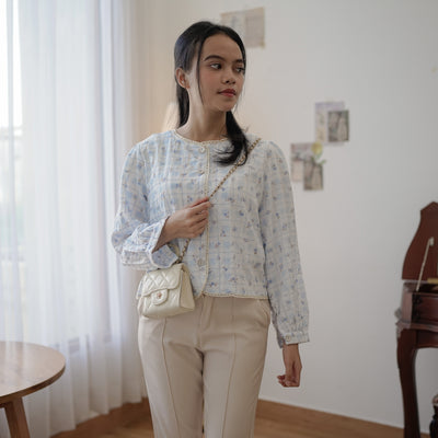 CHERRY BLOUSE ATASAN KOREA