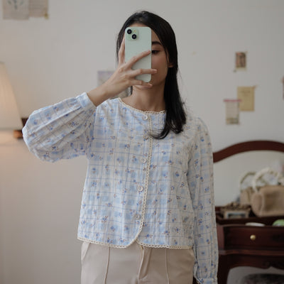 CHERRY BLOUSE ATASAN KOREA