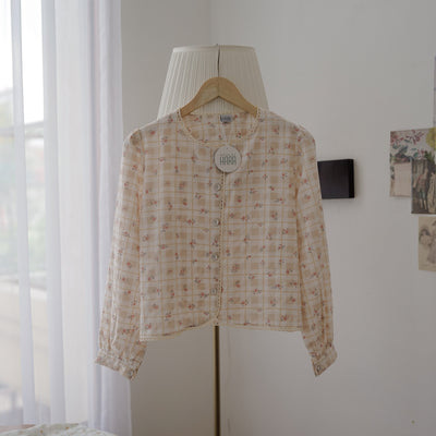 CHERRY BLOUSE ATASAN KOREA