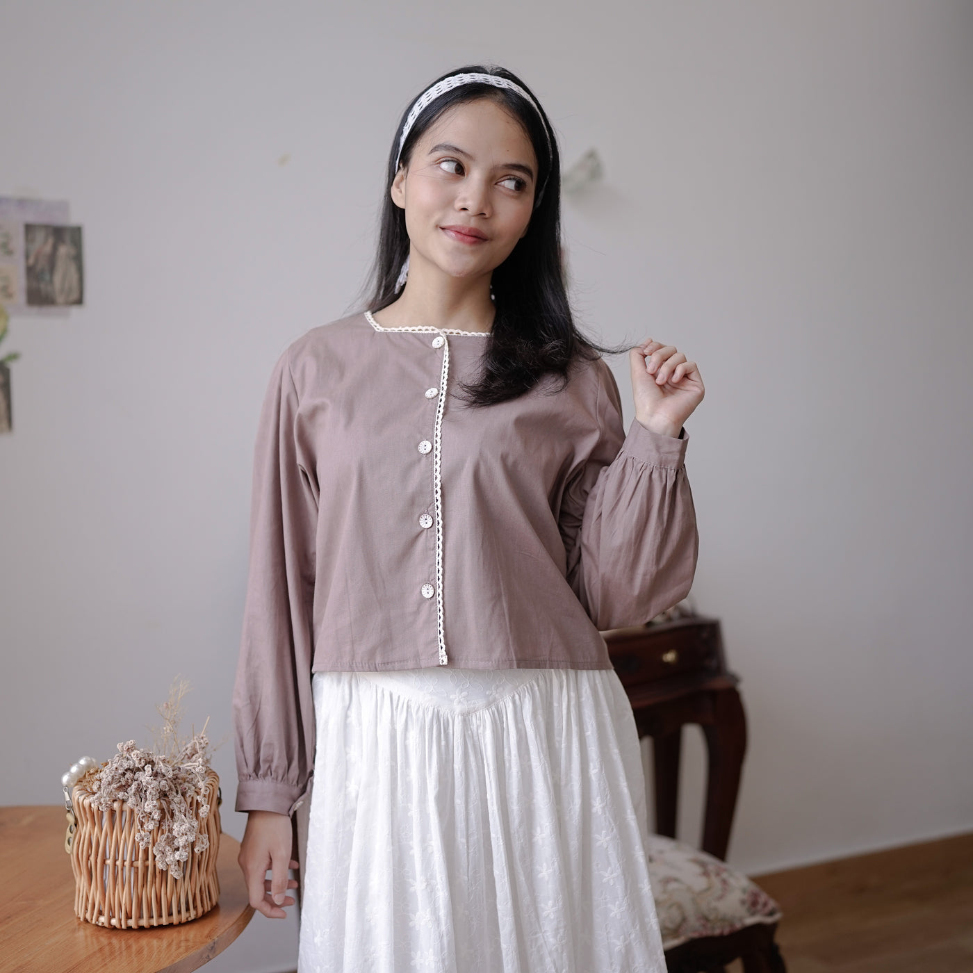 NAYEON BLOUSE - KEMEJA STYLE KOREA