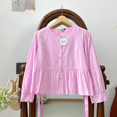 CHLOE BLOUSE PLAIN - HARASKIRT