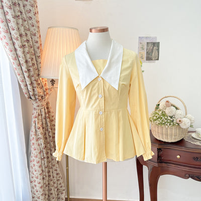 Madebyhara - Rumi Blouse Atasan Style Korea Kemeja Motif Gingham Haraskirt