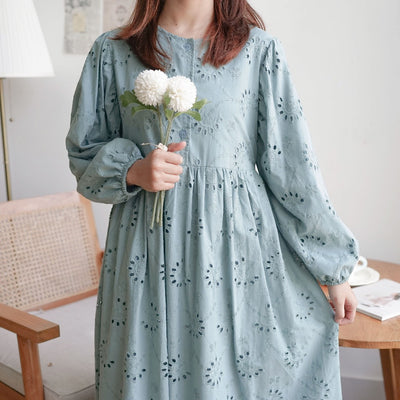 PUFFY DRESS MIDI KOREAN STYLE