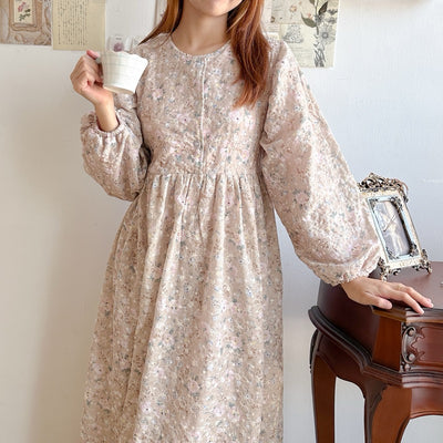 PUFFY DRESS MIDI KOREAN STYLE