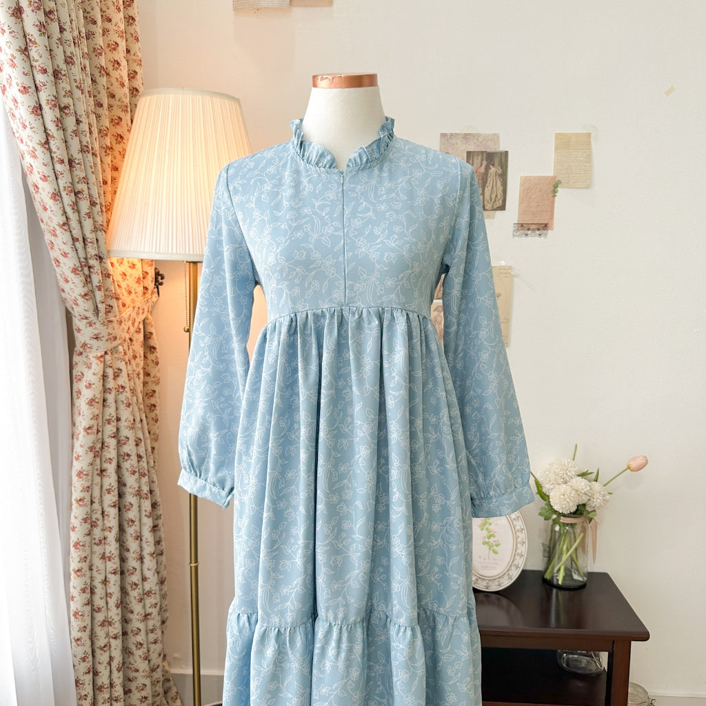 Olivia Dress Blue - Haraskirt Madebyhara