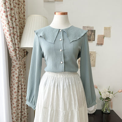 LOVELY BLOUSE - KEMEJA ATASAN KOREA