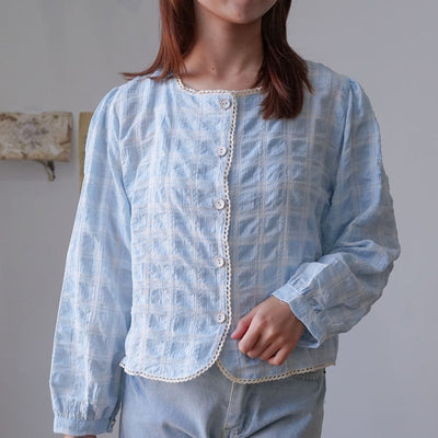 CHERRY BLOUSE ATASAN KOREA