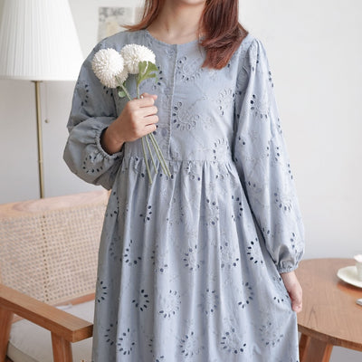 PUFFY DRESS MIDI KOREAN STYLE