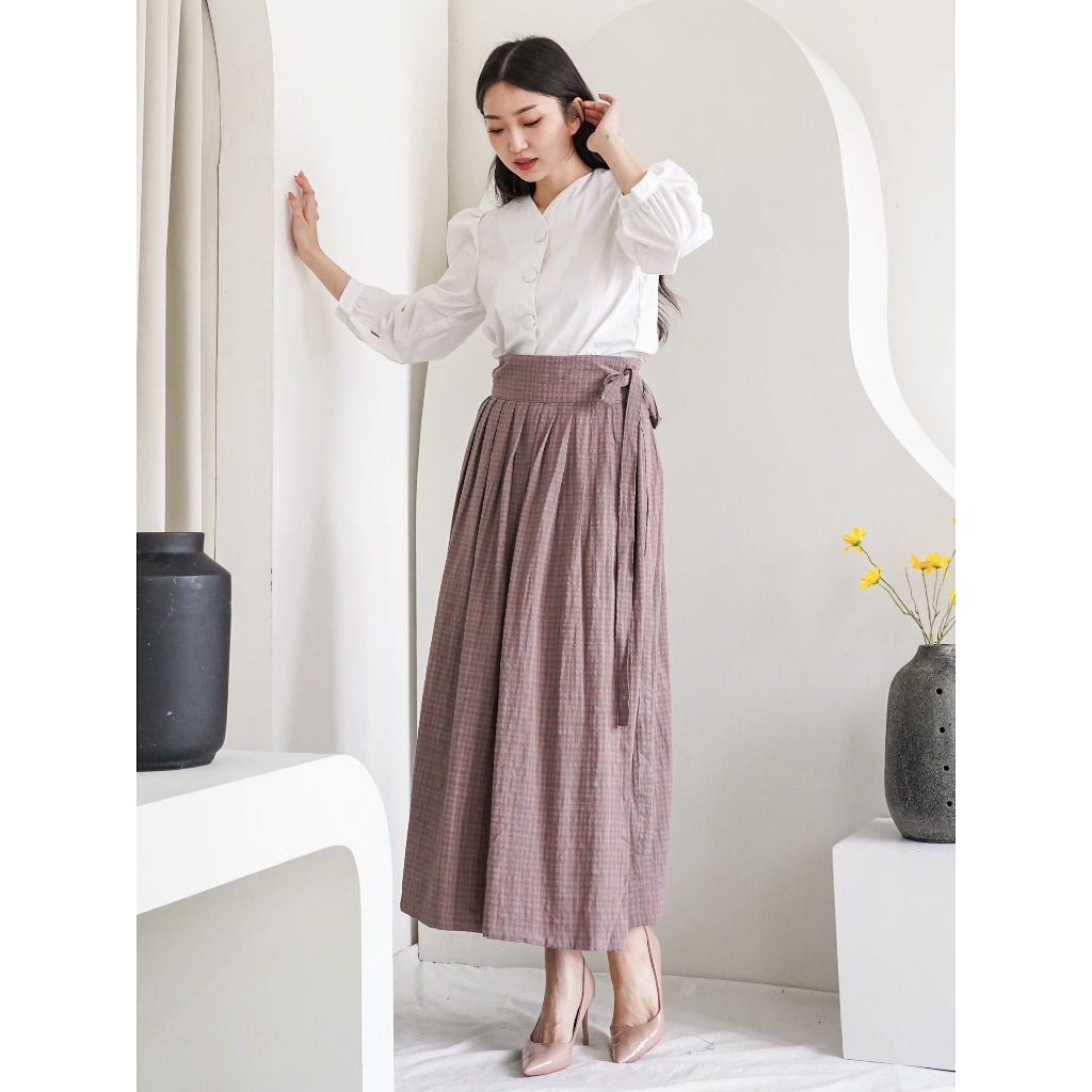 Madebyhara - Eunbi Hanbok Skirt Rok Lilit Korea Haraskirt