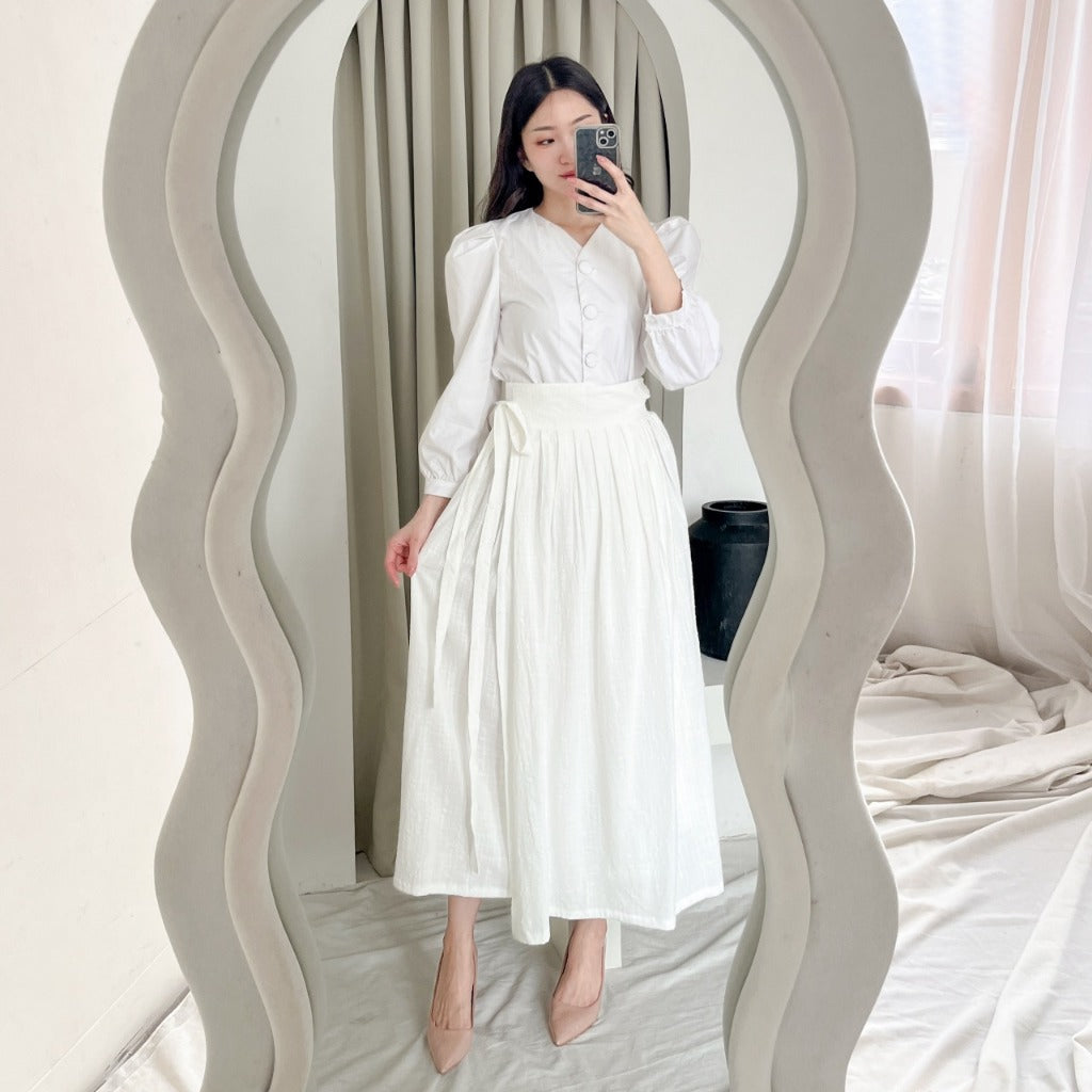 Madebyhara - Eunbi Hanbok Skirt Rok Lilit Korea Haraskirt