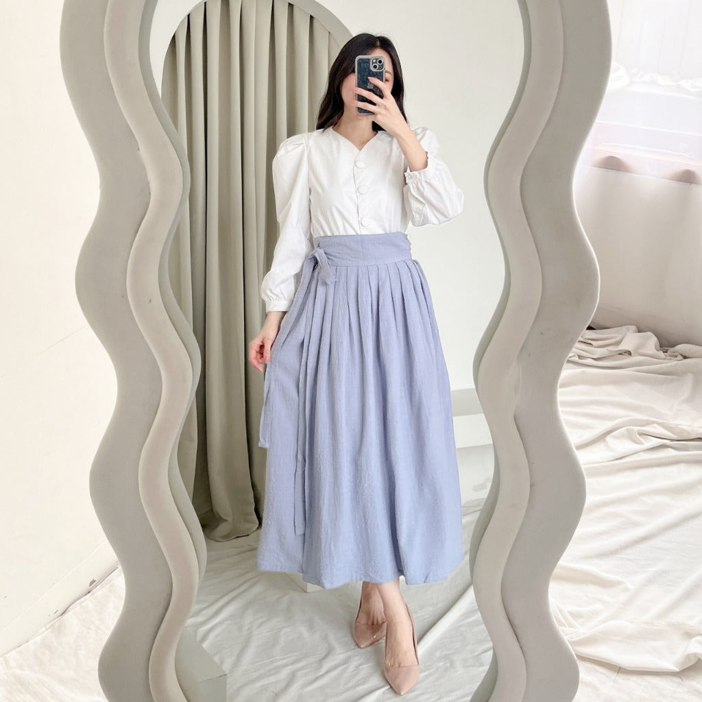 Madebyhara - Eunbi Hanbok Skirt Rok Lilit Korea Haraskirt