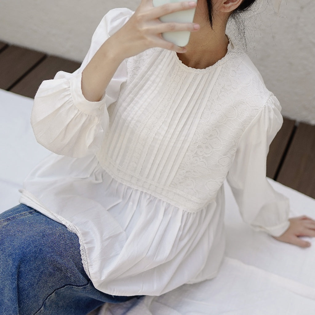 Madebyhara - Bianca blouse korean style
