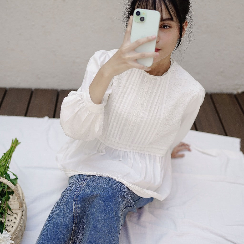 Madebyhara - Bianca blouse korean style