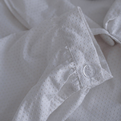 Madebyhara - Poplin Polka White Kemeja Style Korea