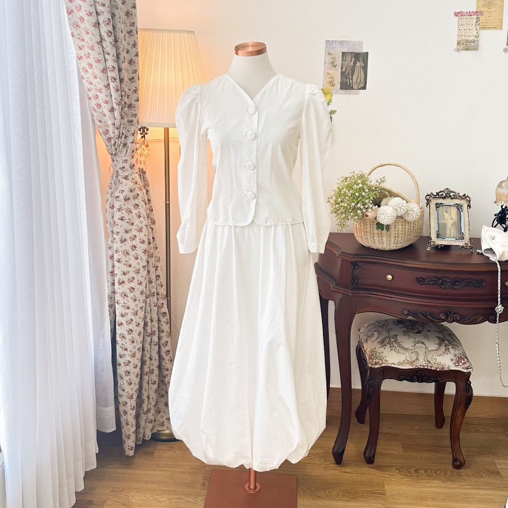 Madebyhara - Airy Ballon Maxi Skirt Rok Panjang Balon Katun Premium