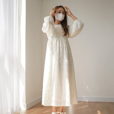 PUFFY DRESS MIDI KOREAN STYLE