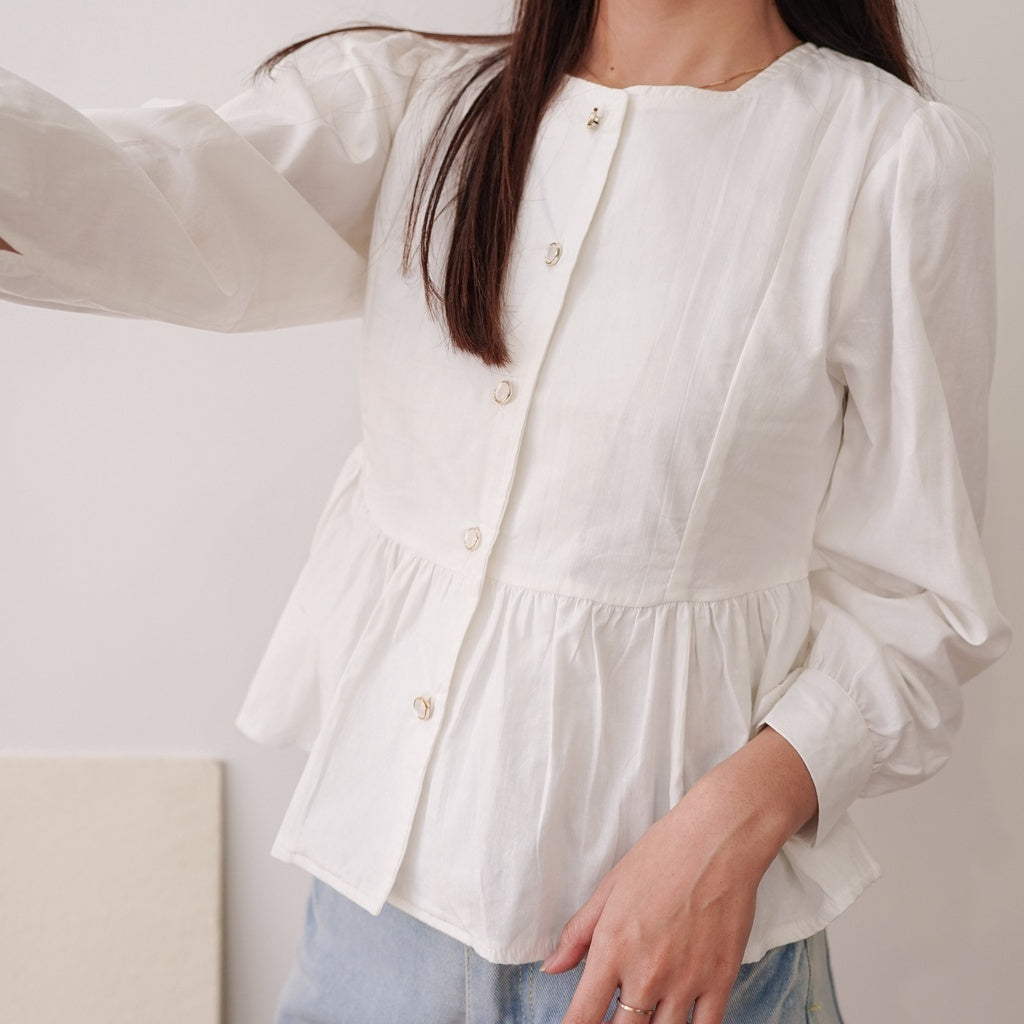 CHLOE BLOUSE PLAIN - HARASKIRT