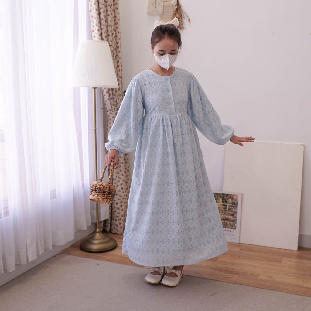 PUFFY DRESS MIDI KOREAN STYLE