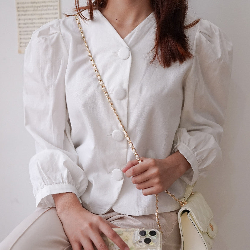 POPLIN BLOUSE - BLOUSE KEMEJA STYLE KOREA HARASKIRT