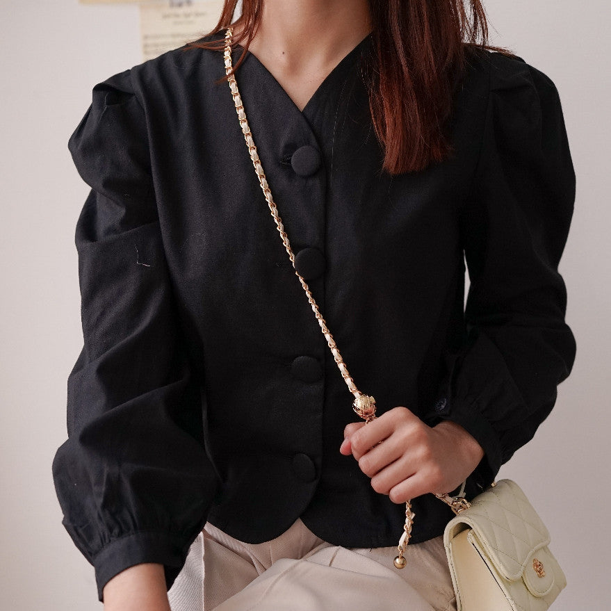 POPLIN BLOUSE - BLOUSE KEMEJA STYLE KOREA HARASKIRT