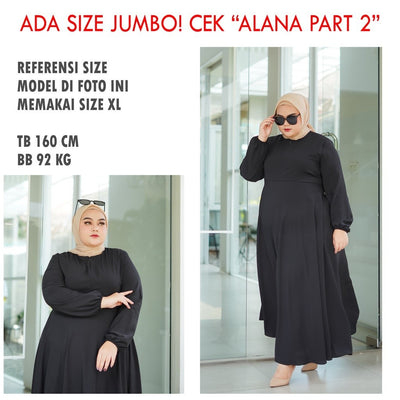 ALANA DRESS PART 1 (SIZE S-M) ADA SIZE JUMBO XL XXL