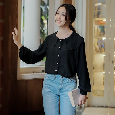 LOVELY BLOUSE - KEMEJA ATASAN KOREA